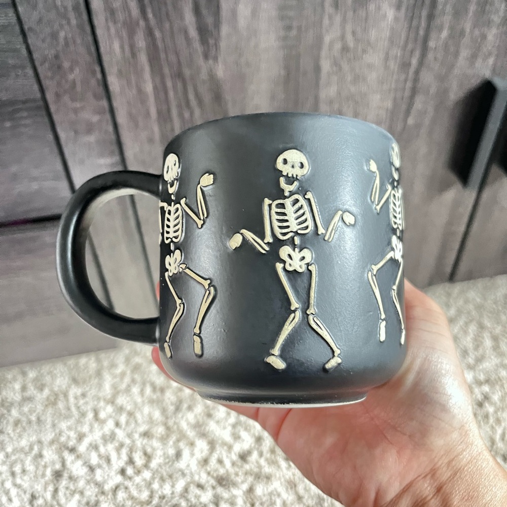 Target Black Skeleton Mug